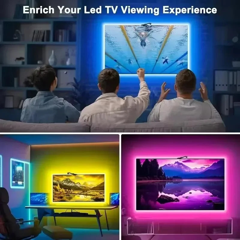 Ambilight Tv Kit Led Tv Backlight Sync to Screen 3.8M 5M Rgbic Smart Night Led Strip Light Tv Camera 5V Usb Gamer Room Rgb Tape
