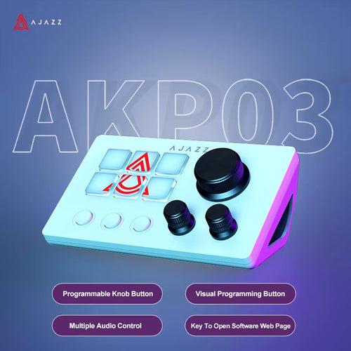 AKP153E/AKP03E Multifunctional Console Panel Desktop Assistente 15 Macro Keys Trigger Actions Custom Mini Keyboard