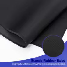 Extended Black Mouse Pads Large Mouse Pad Anti-Slip Desk Pad Rubber Mouse Mat Computer Desk Mat Stitched Edge Gaming Mousepad