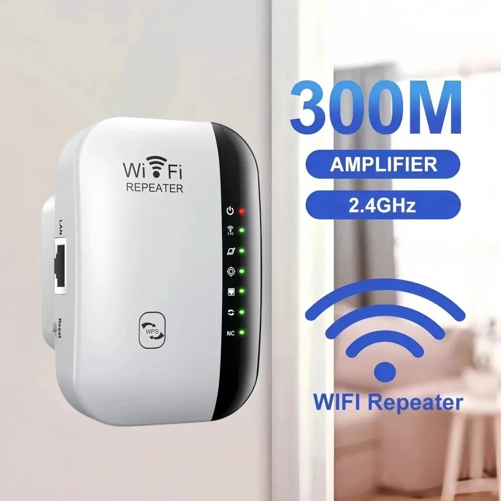 300Mbps WIFI Repeater Remote Wi-Fi Amplifier 802.11N Wifi Signal Booster Network Amplifier for Home/Office Wireless Repeater