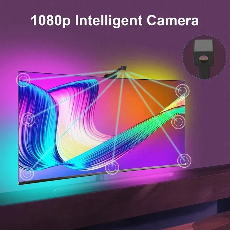 Ambilight Tv Kit Led Tv Backlight Sync to Screen 3.8M 5M Rgbic Smart Night Led Strip Light Tv Camera 5V Usb Gamer Room Rgb Tape